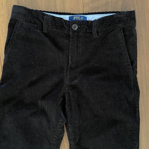 Ralph Lauren Polo Boys Straight Black Cords - Size 12 - Picture 2 of 5